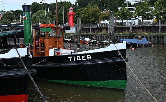 DampfschlepperTIGER am Liegeplatz Museumshafen Oevelgönne