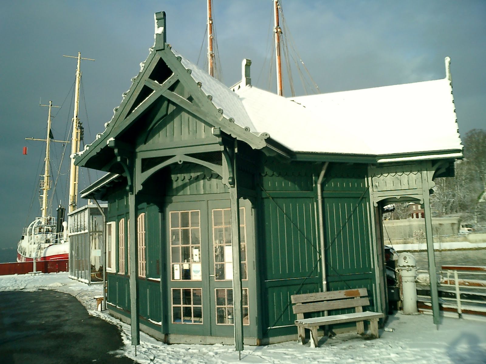 Vereinshaus DÖNS im Winter. Copyright Beate Bierkämper