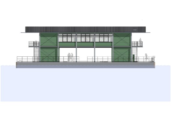 Archtektenzeichnung des Besucherzentrums