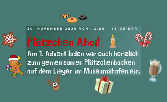 Plätzchenbacken am 30. November auf dem Lieger