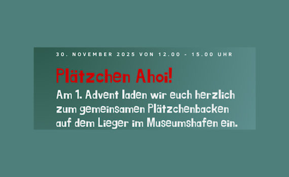 Plätzchenbacken am 30. November auf dem Lieger